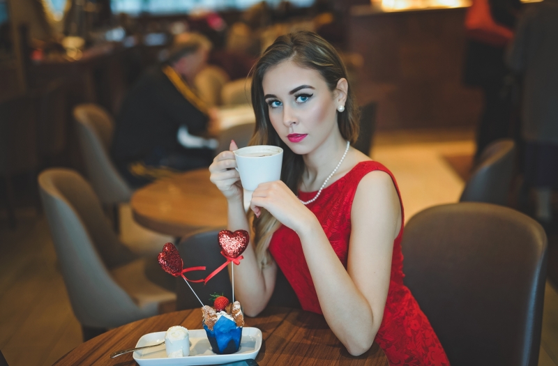 Agnieszka -Valentine’s photo shoot in Brown Sugar Cafe Killarney  (Colour)