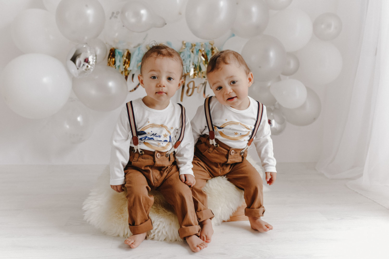 One year old twins